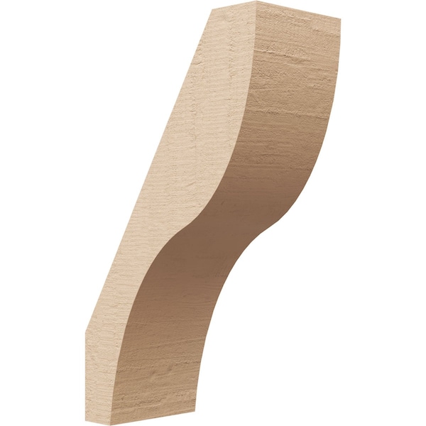 Ekena Millwork 3-inch W x 6-inch D x 10-inch H Geneva Rough Cedar Woodgrain TimberThane Knee Brace, Primed BRCUR03X06X10GNVRCPR - main